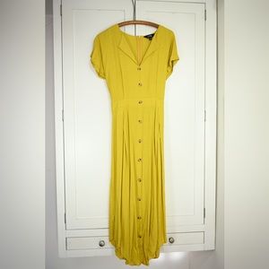 New LTS Yellow Midi Dress